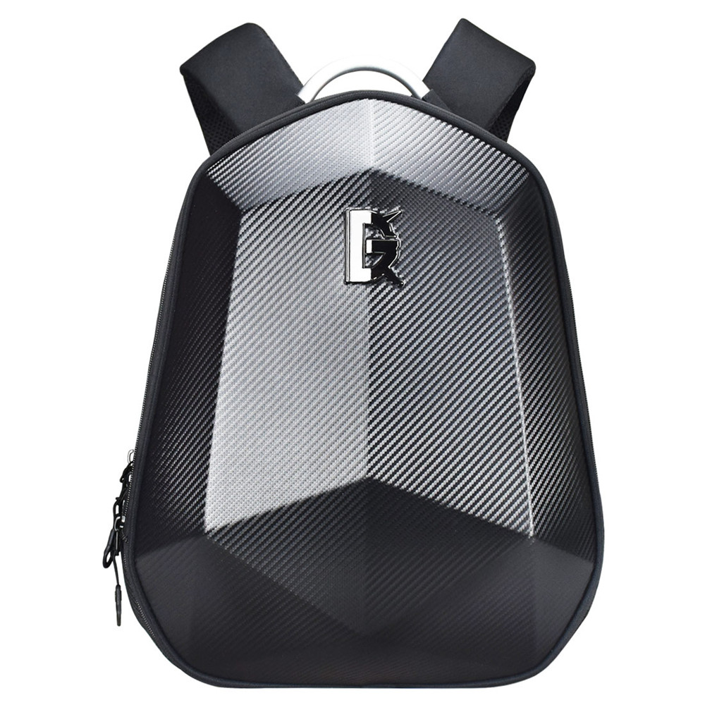 GHOST RACING Mochila para montar en motocicleta de 15,6 pulgadas Bolso de hombro para locomotora Bolso de carcasa dura Bolso para computadora a prueba de lluvia