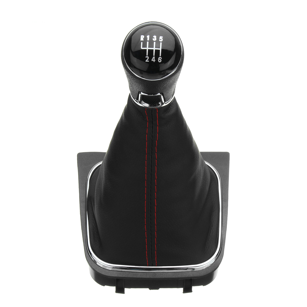 6-Gang-Schaltknauf Shifter 11 mm innere PU-Leder-Manschettenabdeckung für VW Golf 5 6