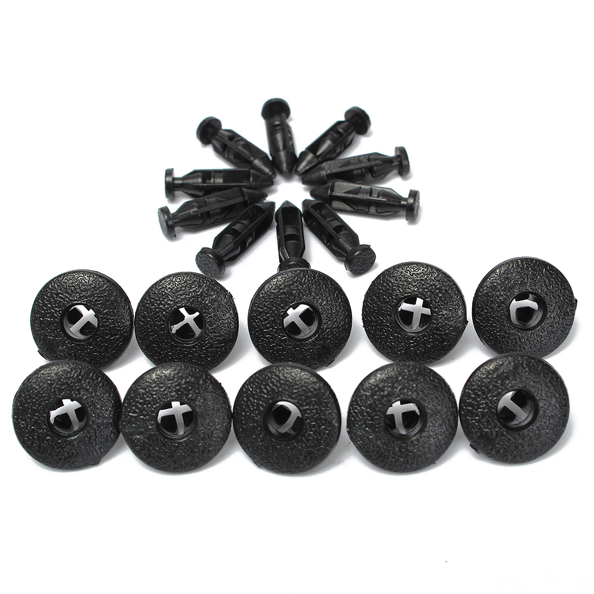 Interior Plastic Rivet Fastener Clips Trim Panels Fascias 8Mm Push for Volvo