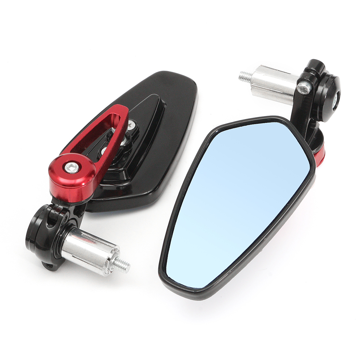 Extremo de manillar de espejo retrovisor lateral de aluminio de 7/8 pulgadas para motocicleta Universal