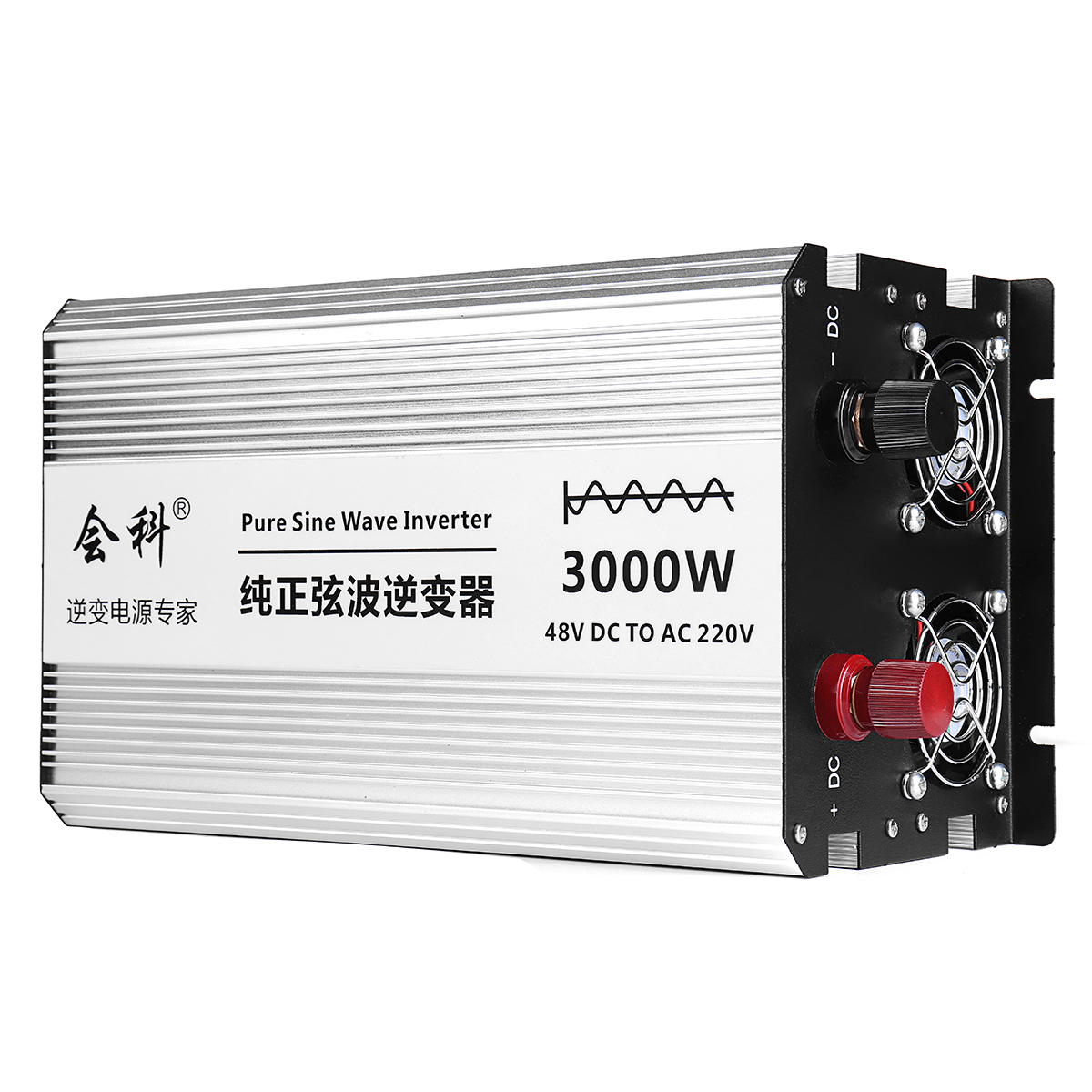 DC 12V 24V 48V 1500W Pico 3000W Pantalla de cristal líquido de gran tamaño Inversor de energía para automóvil de onda sinusoidal pura