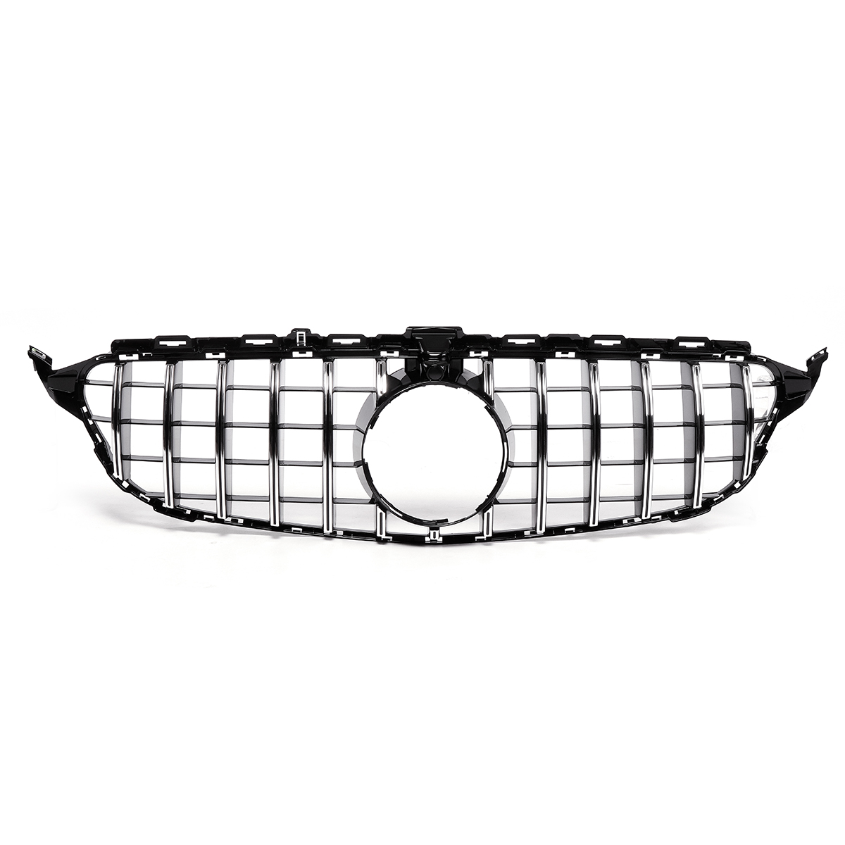 AMG GTR Style Grille Cover for Mercedes-Benz W205 C-Class 2015-2018 with Camera Hole