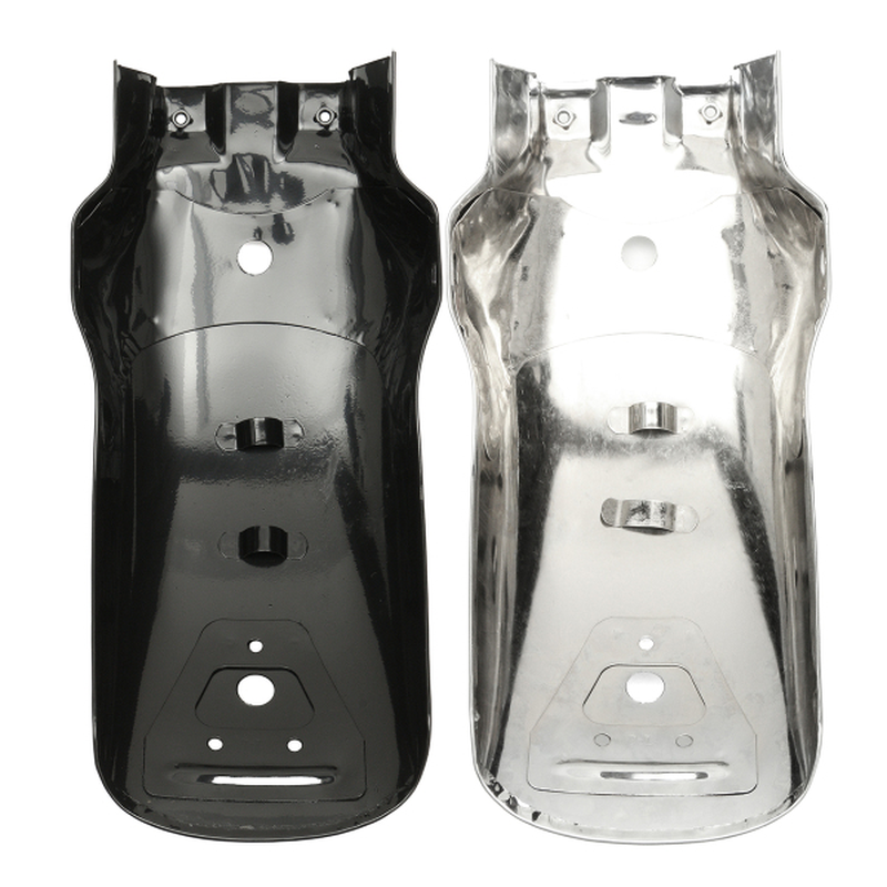 Motorcycle Rear Fender Mudguard Fit for Yamaha/Honda/Suzuki Chopper Cruiser Silver Black