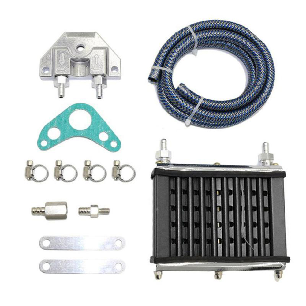 125Cc 140 150Cc Engine Oil Cooler Cooling Radiator Aluminum Kit for Motorcycle ATV PIT PRO Trail Dirt Bike Universal