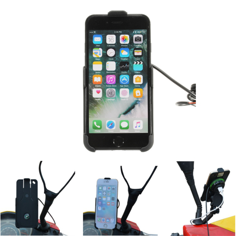 12-85V teléfono GPS USB soporte impermeable Universal para 4,7 pulgadas 5,5 pulgadas Iphone 6/S Iphone 7