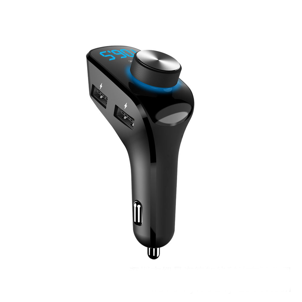 12-24V Three USB Car Charger Music MP3 Player Bluetooth 5.0 Handsfree QC 3.0 Fast Charging for Car Trucks