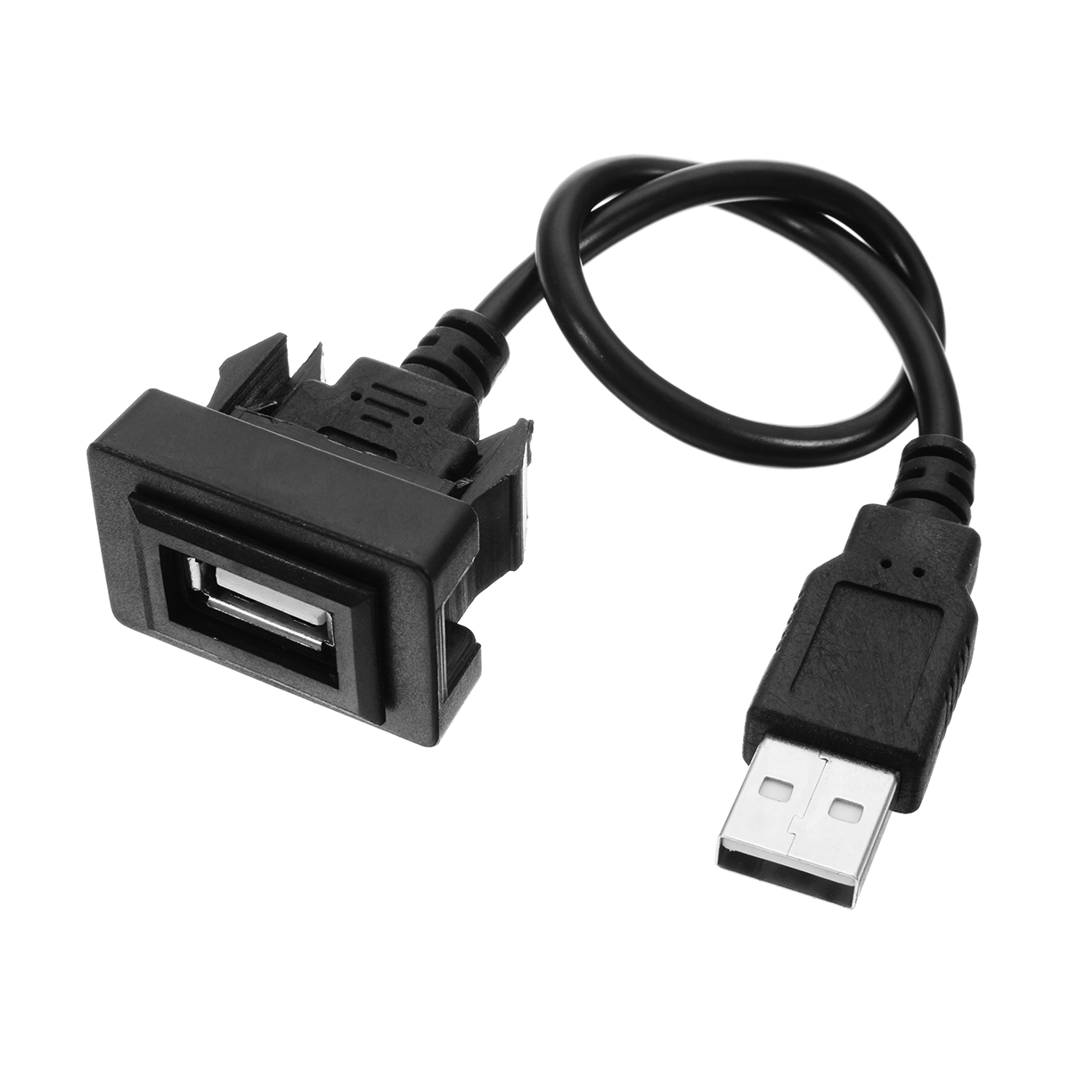 Auto-USB-2.0-Verlängerungskabel, Auto-Armaturenbrett-Unterputz-Schnittstellenadapterkabel für Toyota