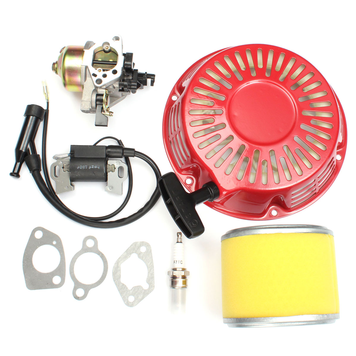 Kit de enchufe de bobina de encendido de filtro de retroceso de carburador para Honda GX340 11HP GX390 13HP