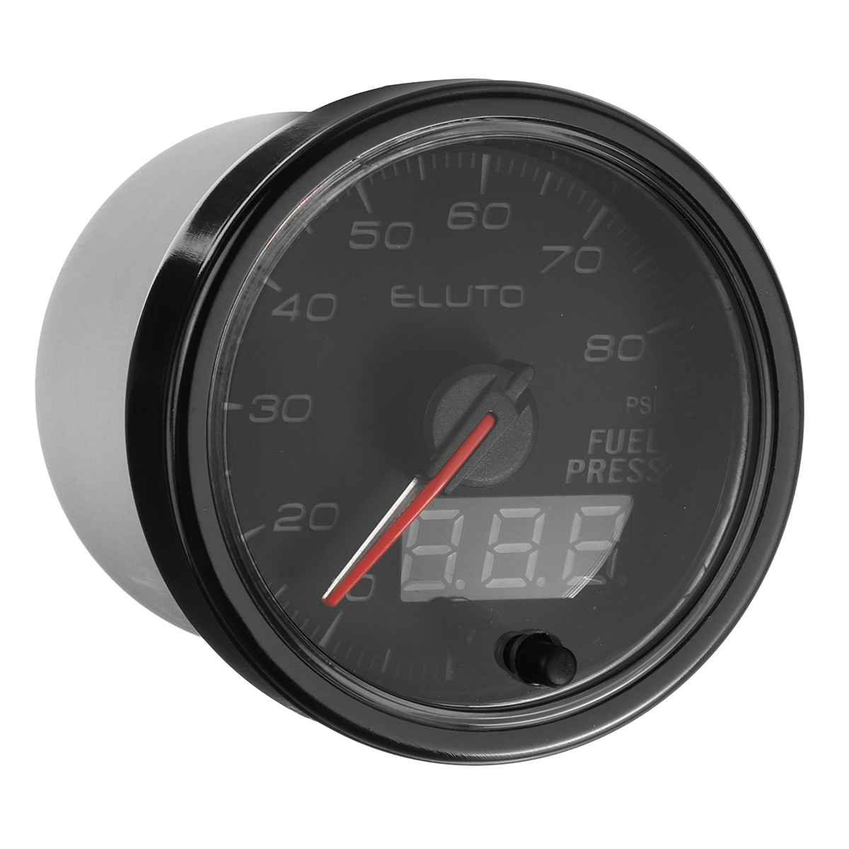 2'' 52Mm 0-80PSI 10 Color LED Digital Car Oil Pressure Gauge Meter with Sensor