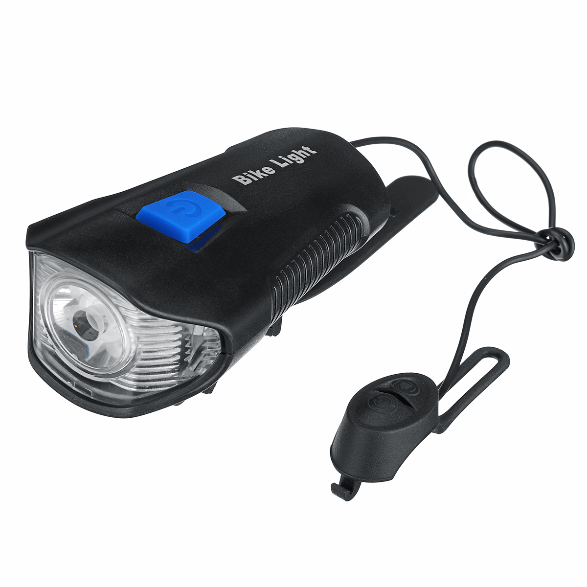 USB wiederaufladbares LED-Fahrradlicht-Set Scheinwerfer Achtung Fahrradbeleuchtung mit Klingel