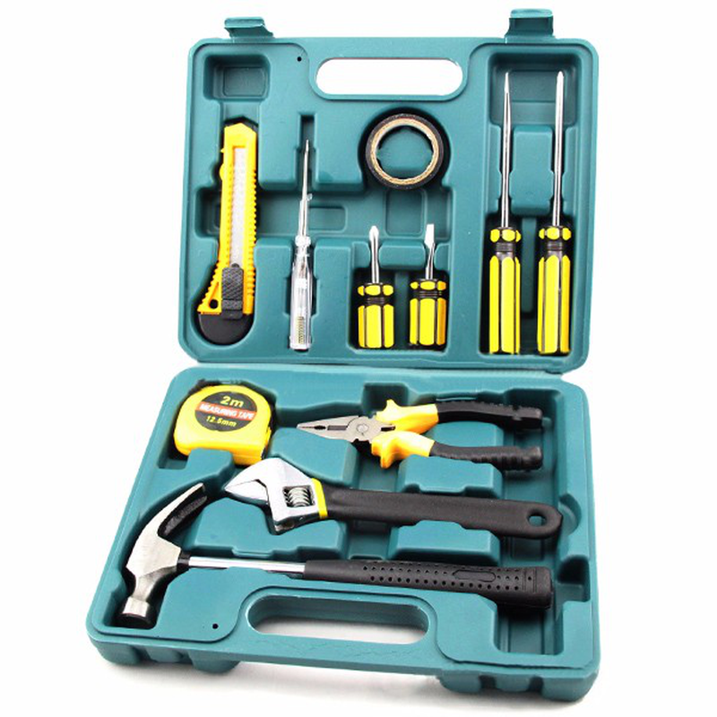 12Pcs Car Repair Tool Set Auto Attendant Tool Household Tool Set Kit Vehicle Maintenance Kit