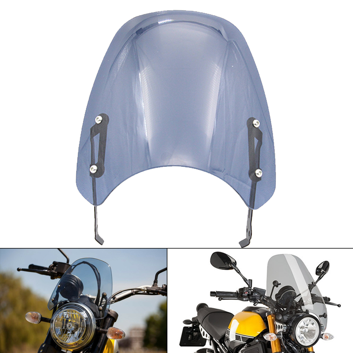 Windschutzscheibe Windschutzscheibenschutz mit Halter für Ducati Scrambler 2015-20