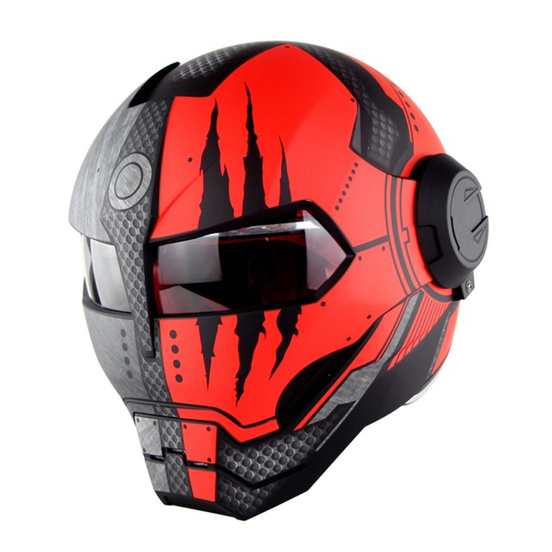 SOMAN Iron Man Helm Klapphelm Motorradhelm Roboter Stil Motorrad Casco Monster Casque 515