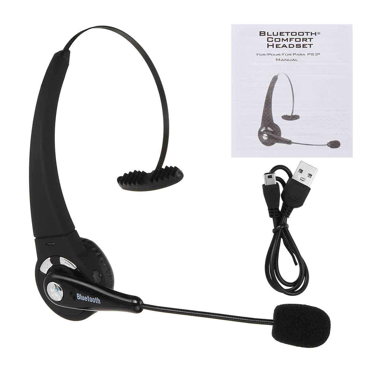 Camionero Conductor Auricular Auricular inalámbrico Bluetooth Auricular Manos libres con micrófono