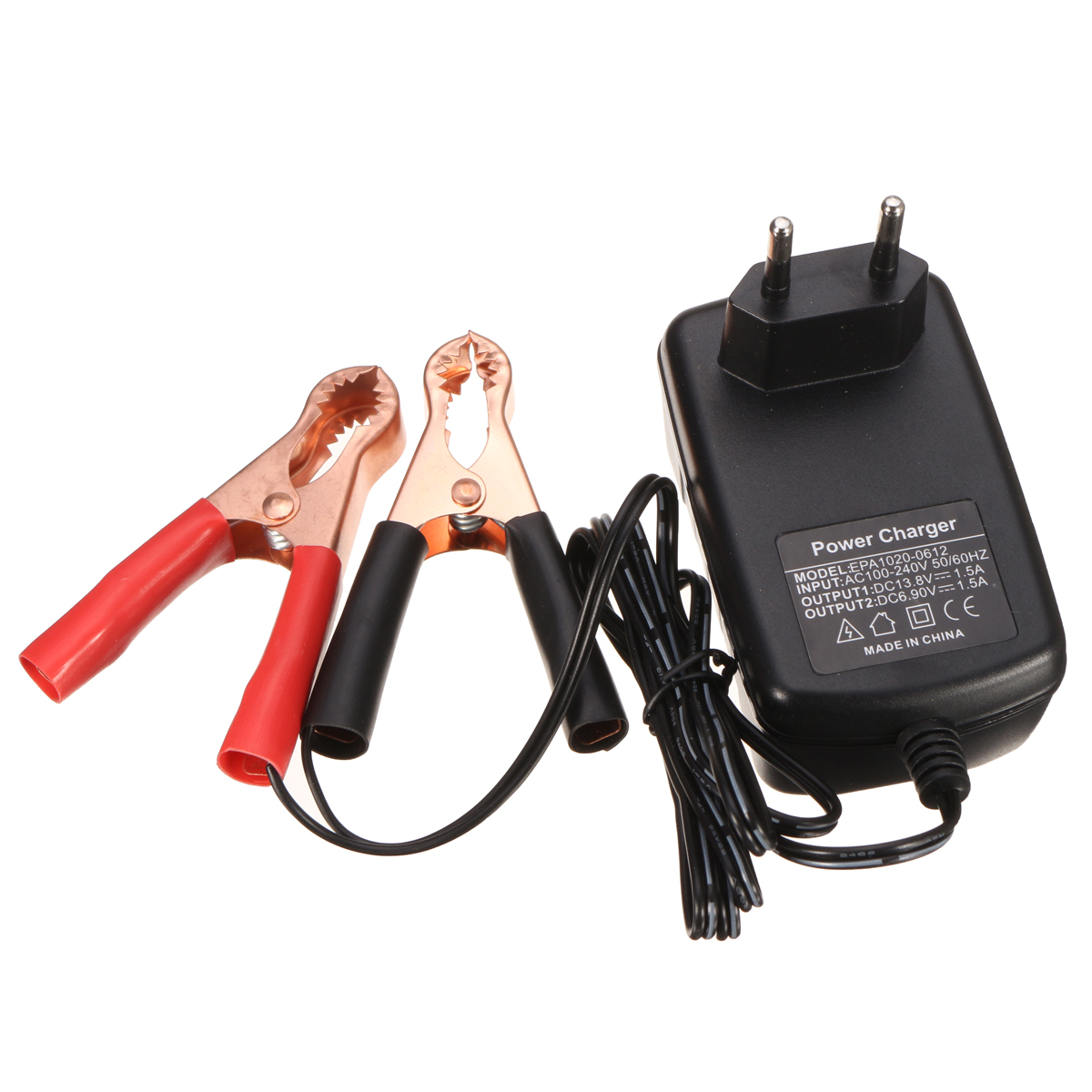 6V/12V 1.5Amp Smart Motorcycle Ebike Car Battery Charger for Lead Acid Battery