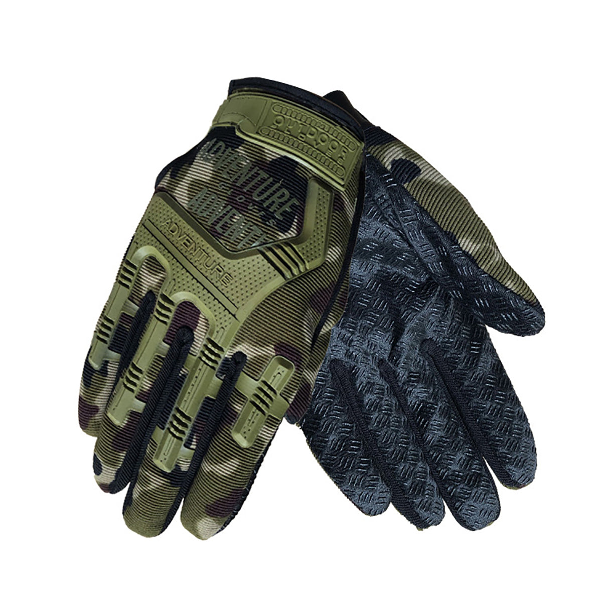 Dark Olive Green Motorcycle Full Finger Tactical Gloves Military Army Outdoor Hunting Cycling Sports