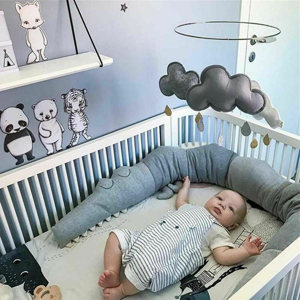 plush crib bumper