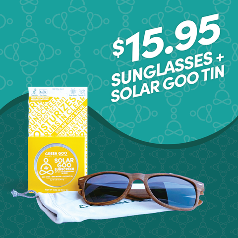 sun glasses and solar goo