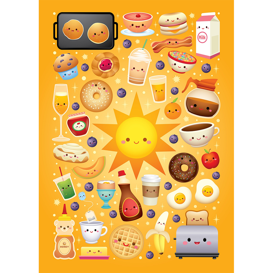 Breakfast! by Jerrod Maruyama - 1000 pc Jigsaw Puzzle – Road Crates inc