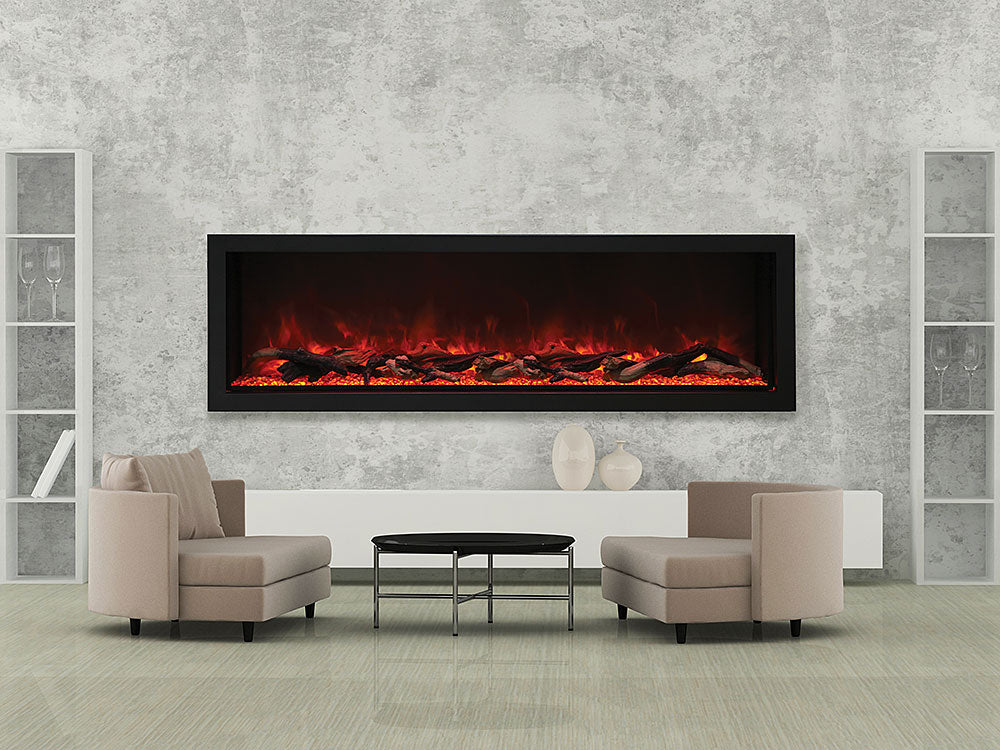 Amantii Panorama Series Indoor/Outdoor 72-In Deep XT Built-In Electric Fireplace - BI-72-DEEP-XT