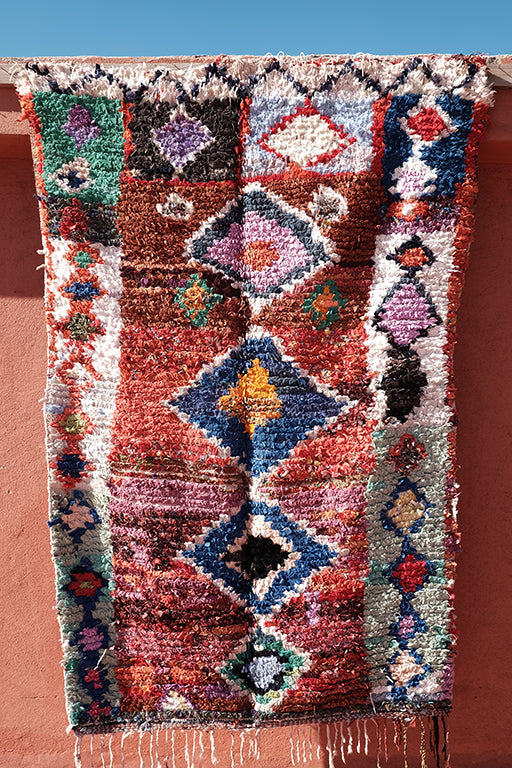 新品未使用　Moroccan boucherouite rug ポシャルウィット