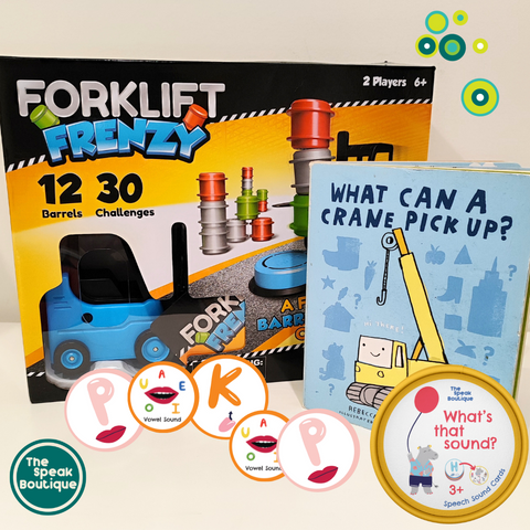 Forklift Transport Game, Forklift Frenzy - 2-Player Stack & Matching Skill  Game~