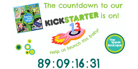 partytimebingo.ca image announcing Kickstarter countdown