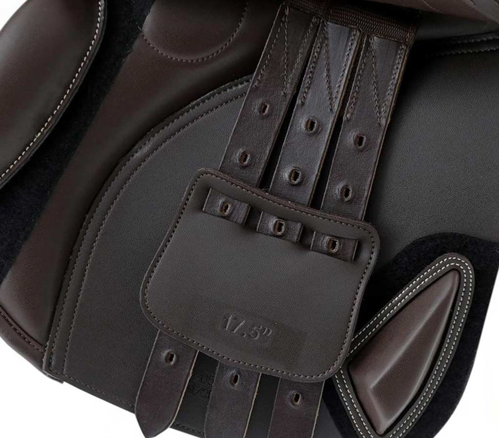 Prideaux Close Contact Jump Saddle - Brown - Girth Straps