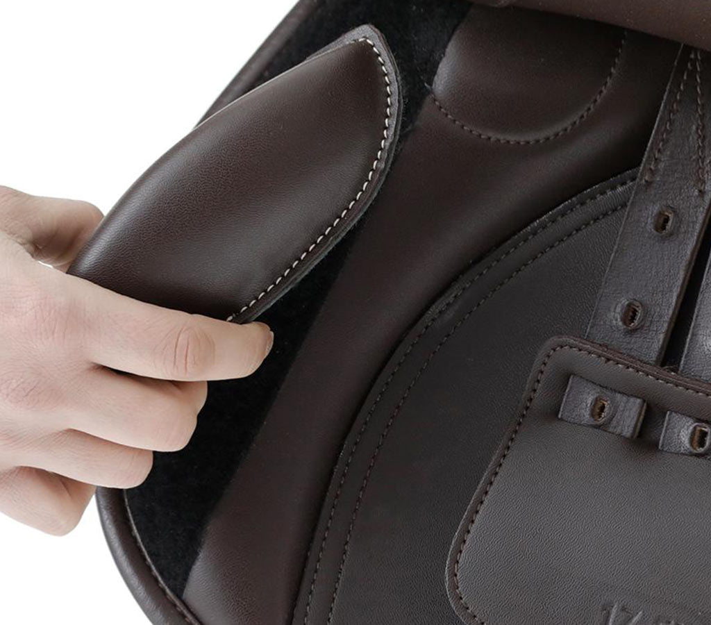 Prideaux Close Contact Saddle - Brown - Detachable Knee Block