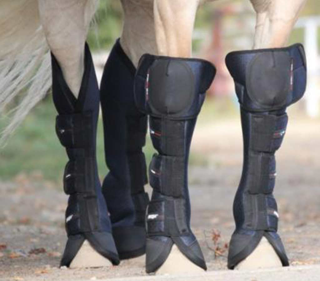 Airtechnology Knee Pro-Tech Horse Travel Boots - Size Medium on 14.2hh 