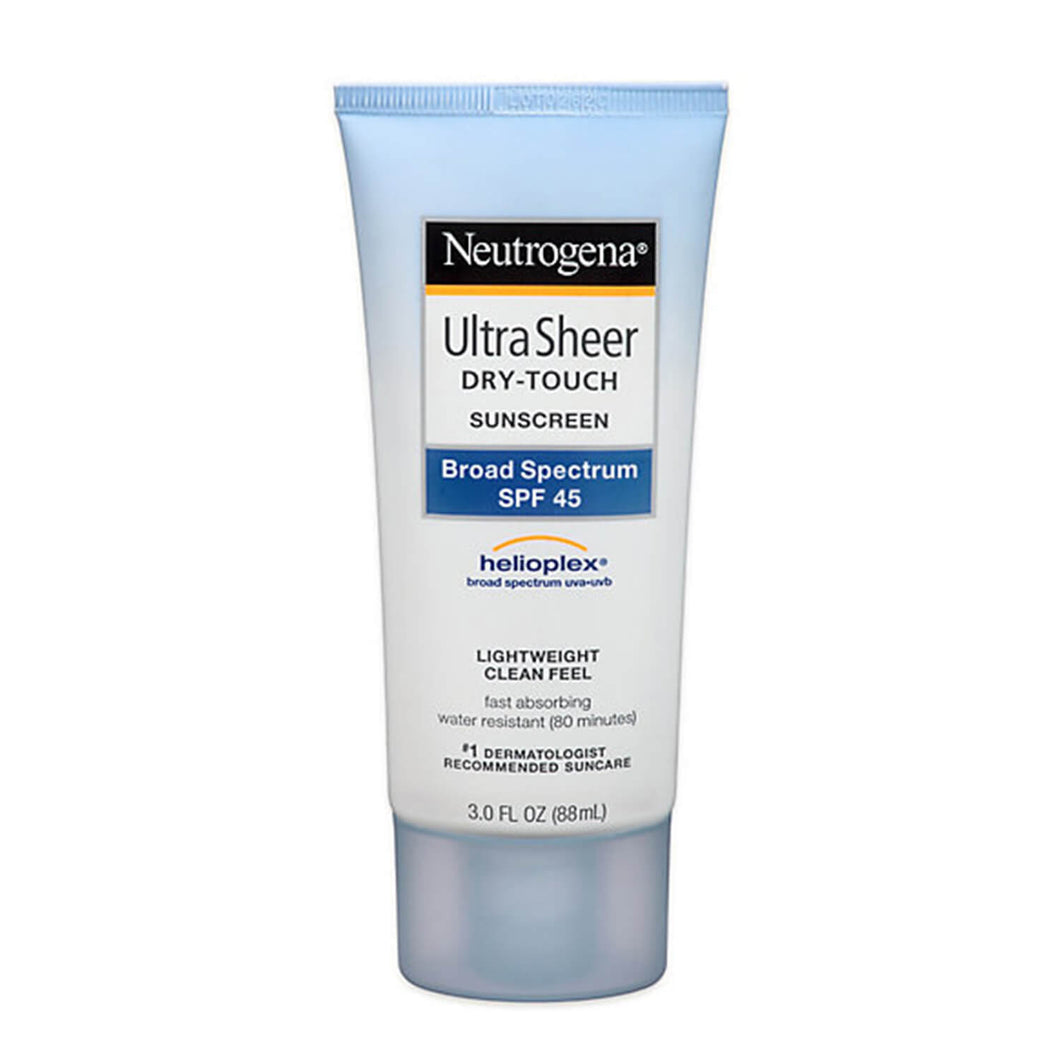 ultra sheer face sunscreen spf 45