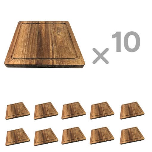 Acacia Reversible Serving Board - Pack Of 10