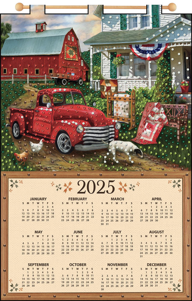 Saint Francis 2024 magnetic calendar cm 8x8 (3,1x3,1 in)