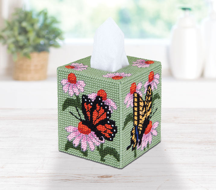 Mary Maxim Plastic Canvas Tissue Box Kit 5 Hippity Hop (7 Count)