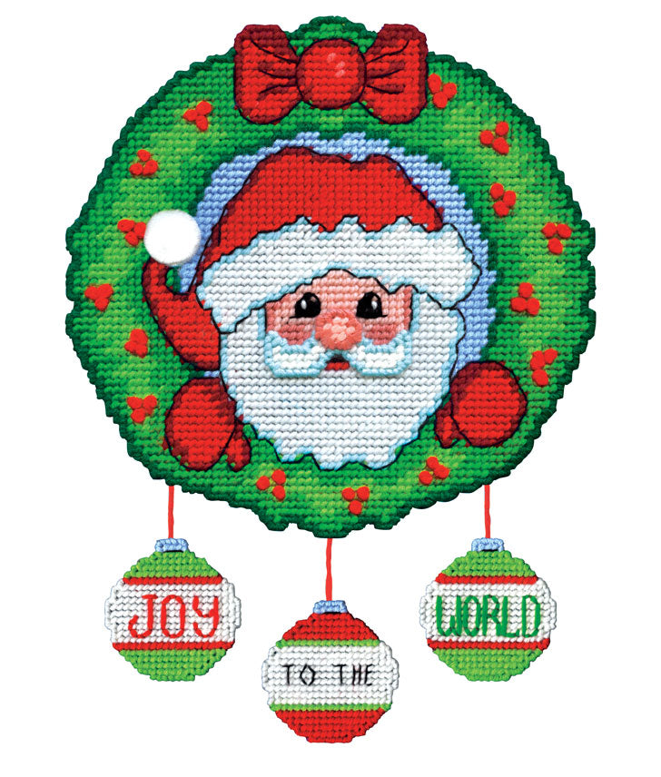 Santa and Snowman Plastic Canvas Christmas Ornament Kit – Brooklyn