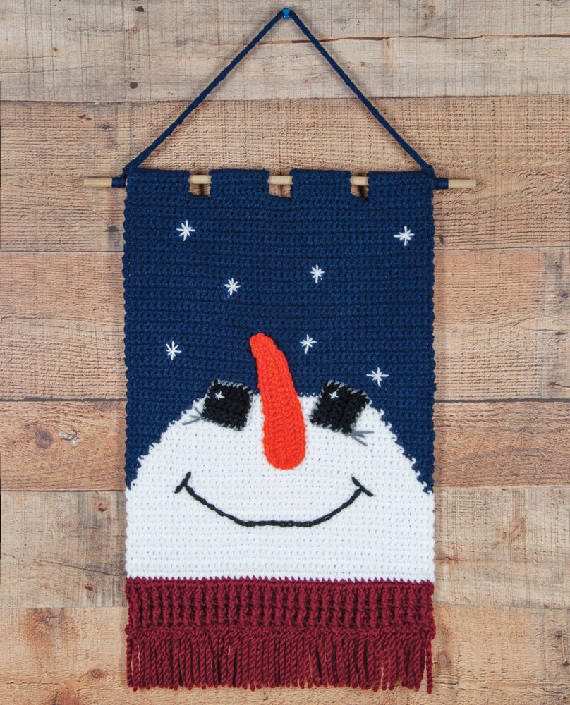 Snowman Counted Cross Stitch Hoop Kit – Mary Maxim