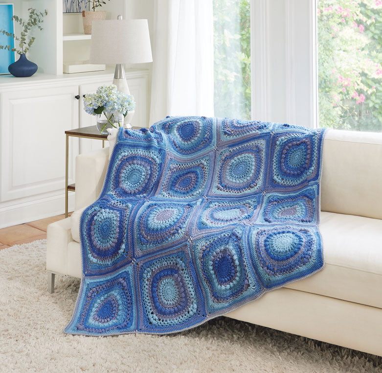 Free Bernat Textured Stripes Crochet Blanket Pattern – Mary Maxim