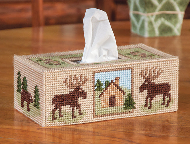 Arbor Plastic Canvas Tissue Box Cover Kit