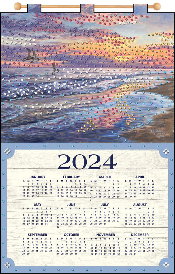 Calendrier 2024 ensemencé personnalisé 12 mois - Holmes Green