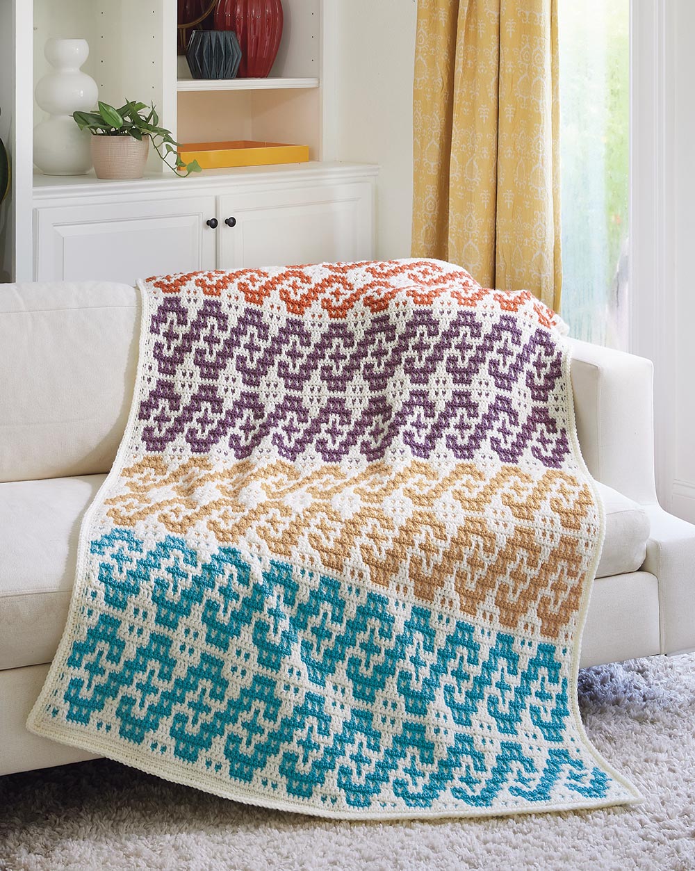 Ravelry: Desert Cactus Mosaic Blanket pattern by Briana K Designs