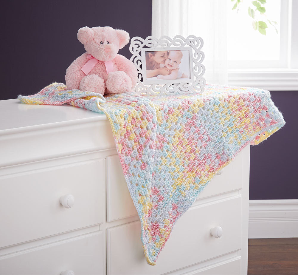 Flowers Baby Blanket – Mary Maxim