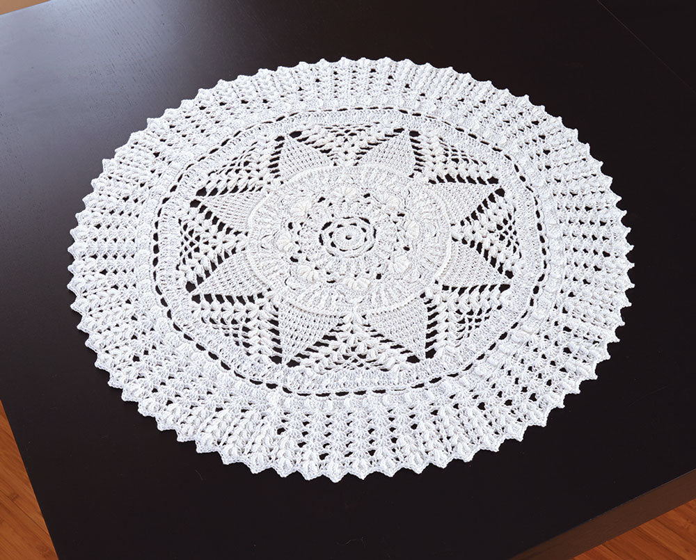 Rosewhirl Doily Pattern – Mary Maxim