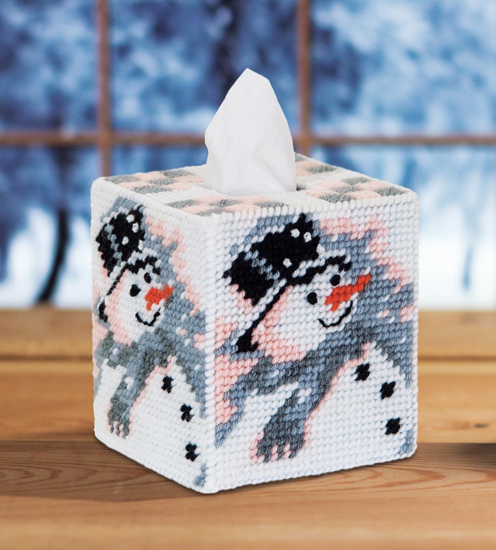 Tree Tissue Box Cover Plastic Canvas Kit – Mary Maxim