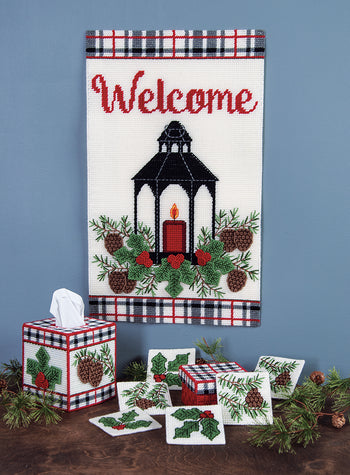 Poinsettia Tissue Box Cover Plastic Canvas Kit – Mary Maxim