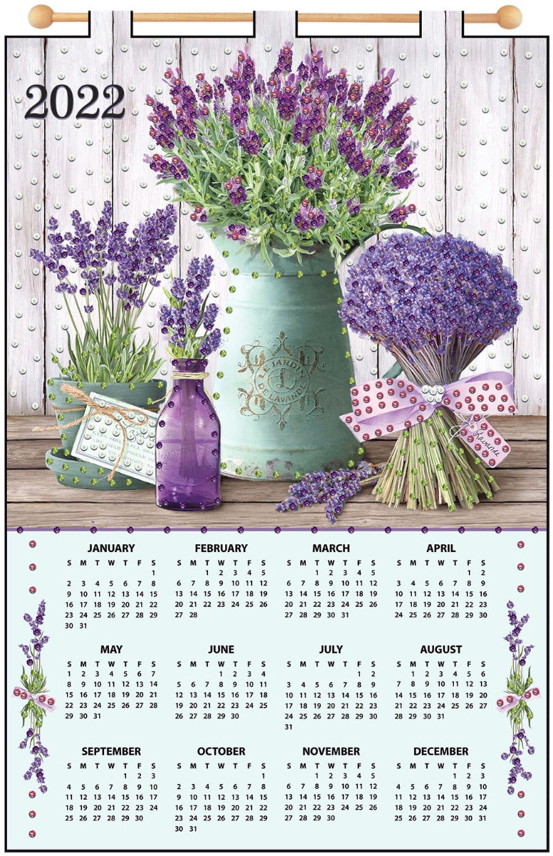 Lavender 2022 Felt Calendar Mary Maxim