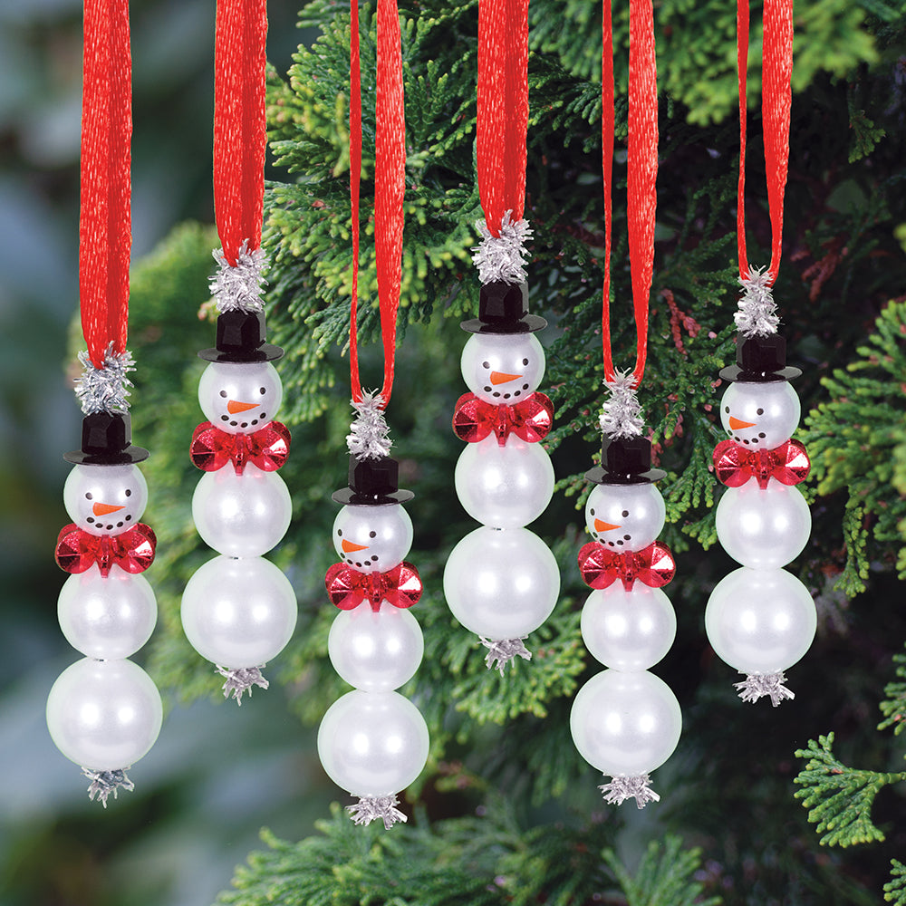 Top Hat Snowman Beaded Ornament Kit