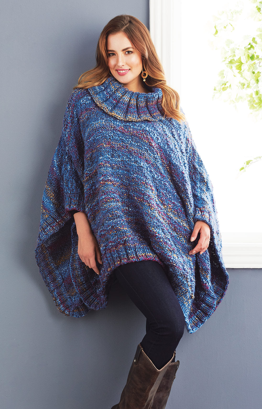 Textured Diamonds Poncho