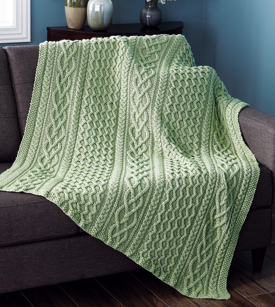 Knit Afghan, Throw, & Blanket Kits Mary Maxim