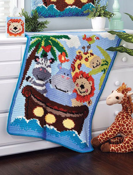 Over Brook Baby Blanket  Free Crochet Along - Krissys Over The