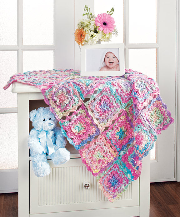 Flowers Baby Blanket – Mary Maxim